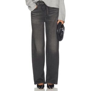 Unworn Rag & Bone Miramar Wide Leg Drawstring Cotton Terry Jeans in Blue